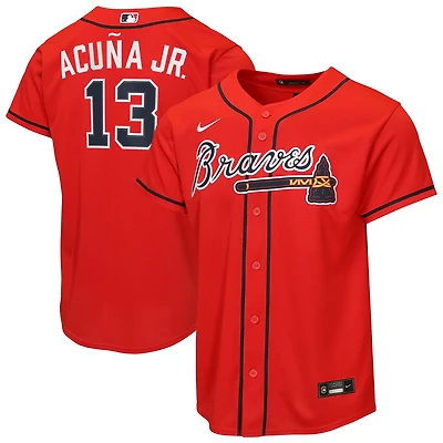 Youth Nike Ronald Acua Jr Atlanta Braves Alternate 2 Replica Jersey