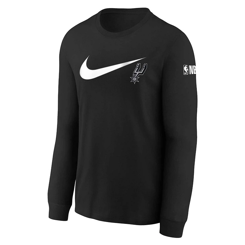 Youth Nike San Antonio Spurs Swoosh Long Sleeve T-Shirt