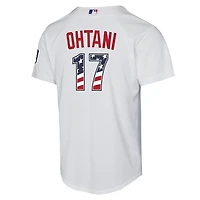 Youth Nike Shohei Ohtani Los Angeles Dodgers USA 250 Fourth of July Home Replica Jersey