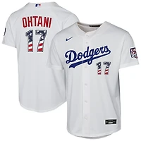 Youth Nike Shohei Ohtani Los Angeles Dodgers USA 250 Fourth of July Home Replica Jersey