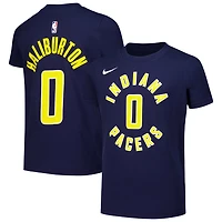 Youth Nike Tyrese Haliburton Indiana Pacers Icon Edition Name  Number T-Shirt