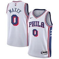Youth Nike Tyrese Maxey Philadelphia 76ers Association Swingman Jersey