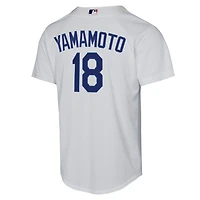 Youth Nike Yoshinobu Yamamoto Los Angeles Dodgers Home Replica Player Jersey