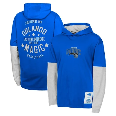 Youth Orlando Magic Small Ball Long Sleeve Hoodie T-Shirt