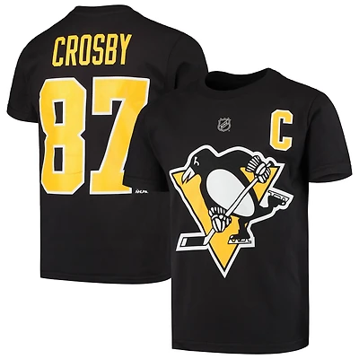 Youth Sidney Crosby Pittsburgh Penguins Player Name  Number T-Shirt