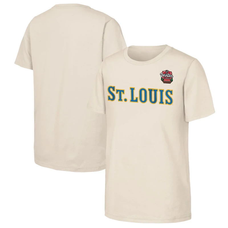 Youth St Louis Blues 2025 NHL Winter Classic Primary Logo T-Shirt