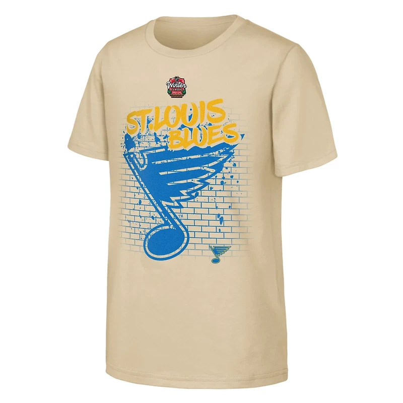 Youth St Louis Blues 2025 NHL Winter Classic Street Art T-Shirt