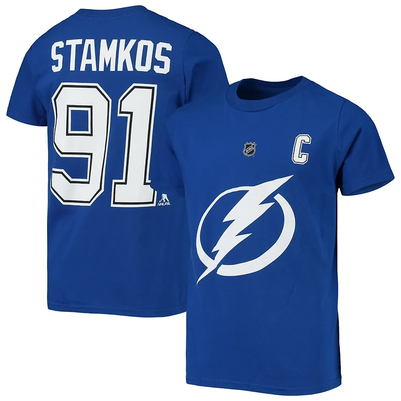 Youth Steven Stamkos Tampa Bay Lightning Player Name Number T-Shirt