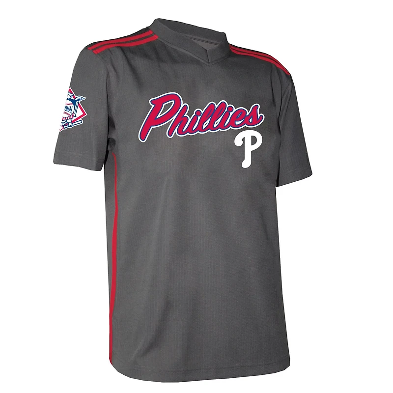 Youth Stitches Philadelphia Phillies Team V-Neck Jersey