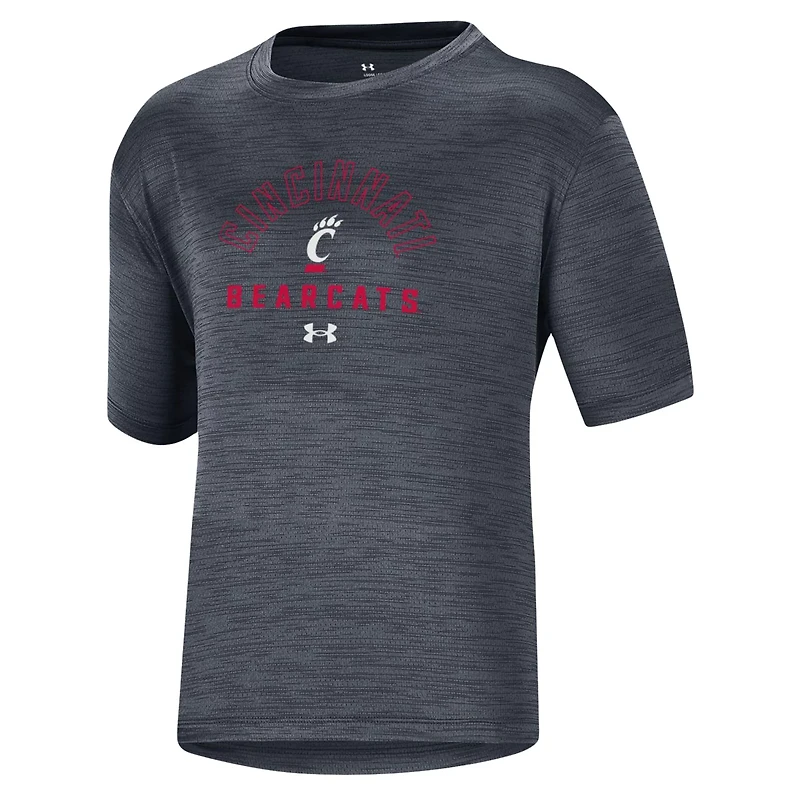 Youth Under Armour Heather Cincinnati Bearcats Vent Tech Mesh Performance T-Shirt