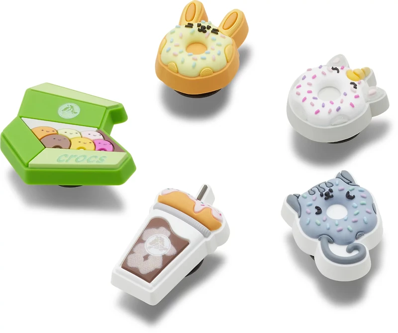 Crocs Jibbitz Coffee and Donuts 5 Pack