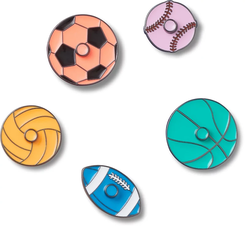 Crocs Jibbitz Spinning Sports 5 Pack