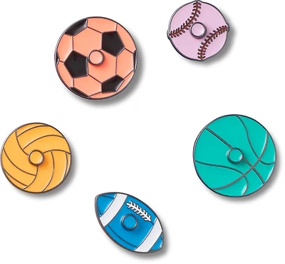 Crocs Jibbitz Spinning Sports 5 Pack