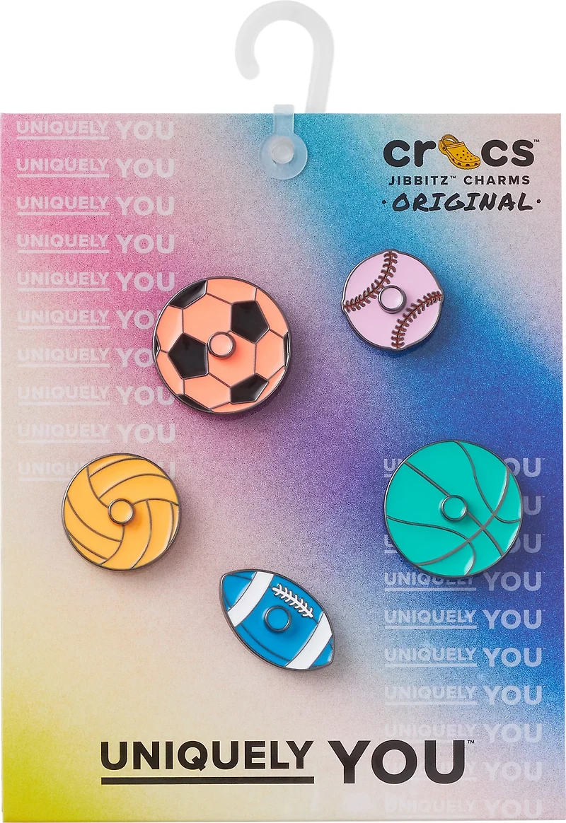 Crocs Jibbitz Spinning Sports 5 Pack