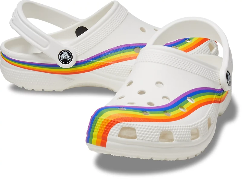 Crocs Adults' Classic Rainbow Clogs