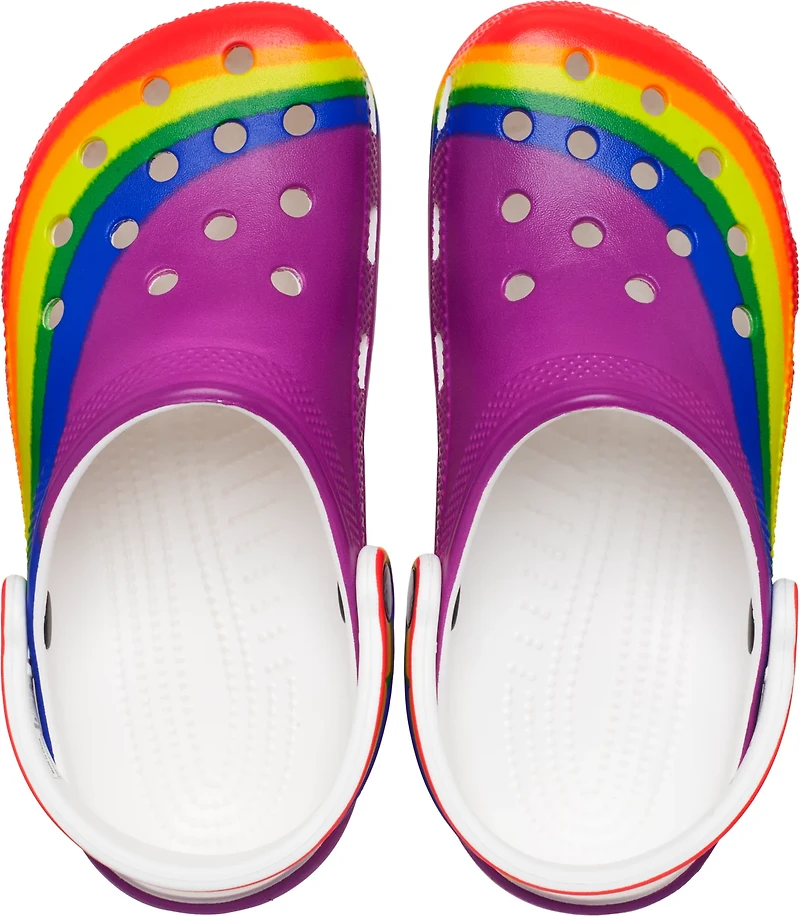 Crocs Adults' Classic Rainbow Dye Clogs