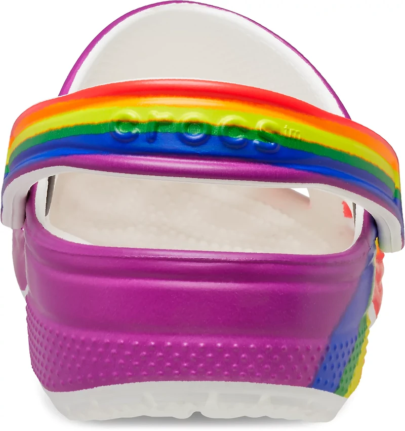 Crocs Adults' Classic Rainbow Dye Clogs