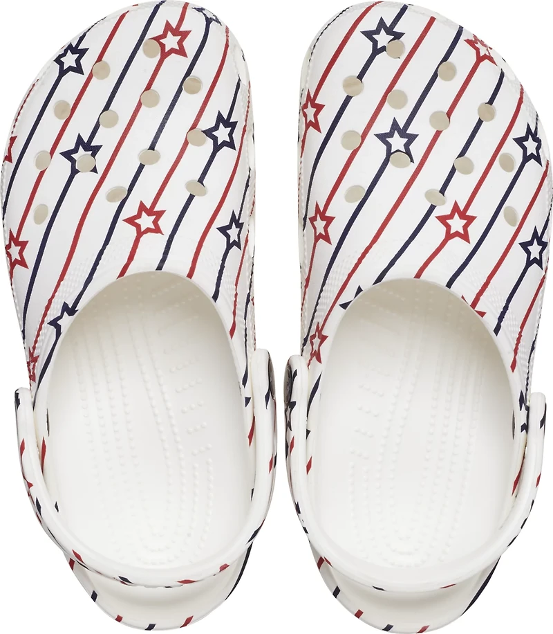 Crocs Adults' Classic Stars and Stripes Clogs