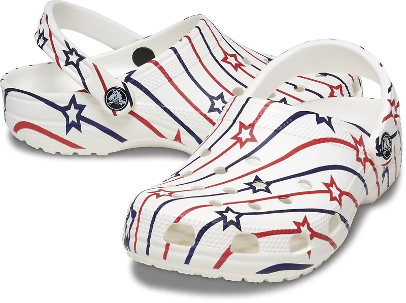 Crocs Adults' Classic Stars and Stripes Clogs