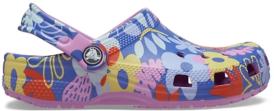 Crocs Girls' 4-7 Classic Printed Floral Clogs