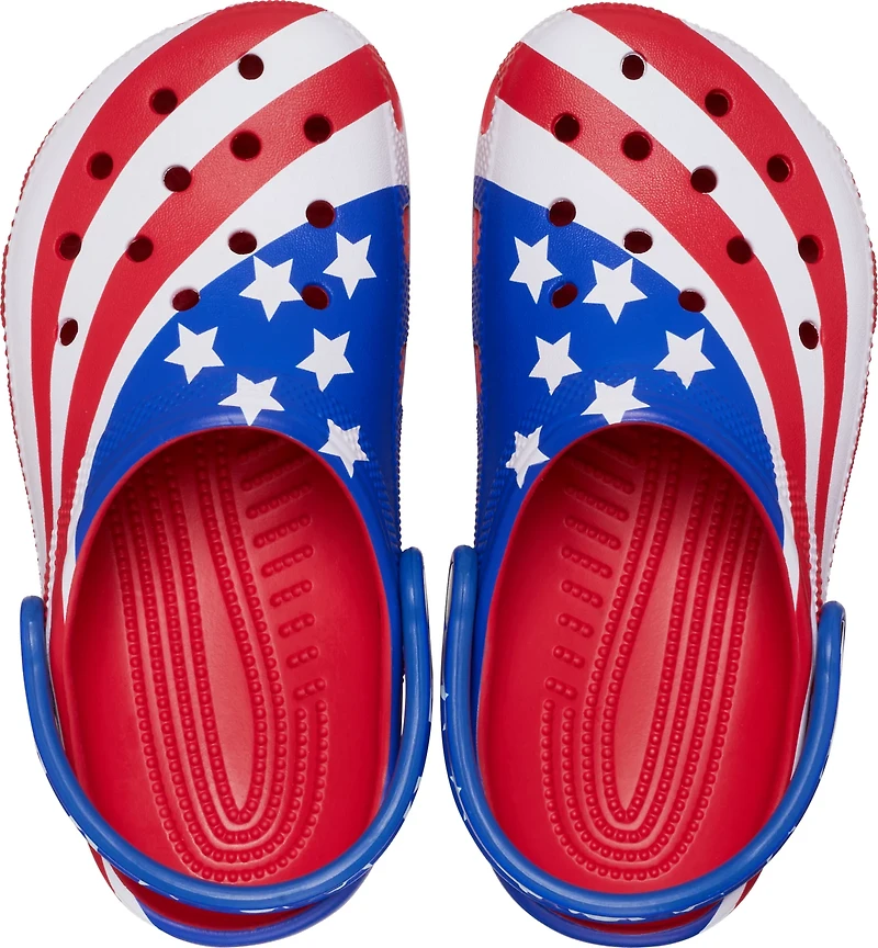 Crocs Kids Classic American Flag Clogs