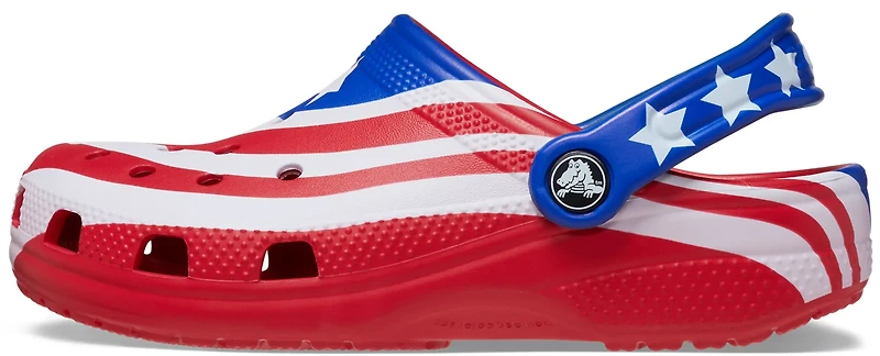 Crocs Kids Classic American Flag TD Clogs