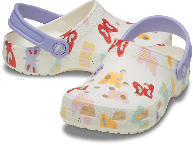 Crocs Kids' Classic Butterfly Graphic Clog TD