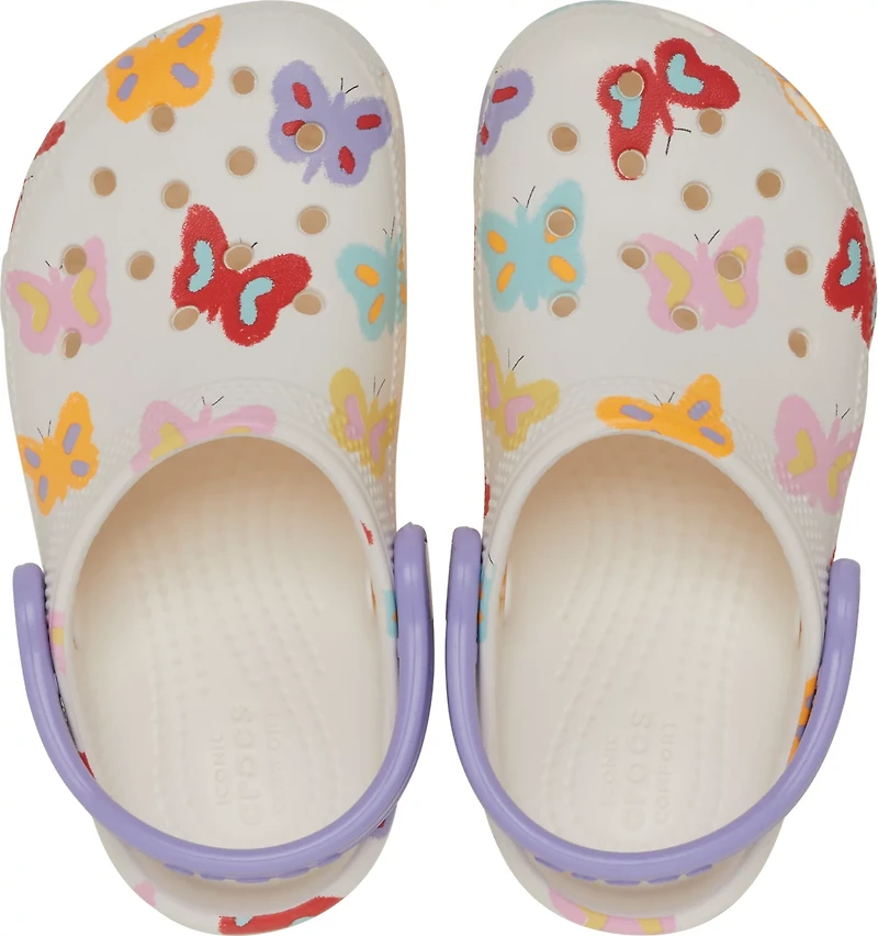 Crocs Kids' Classic Butterfly Graphic Clog TD