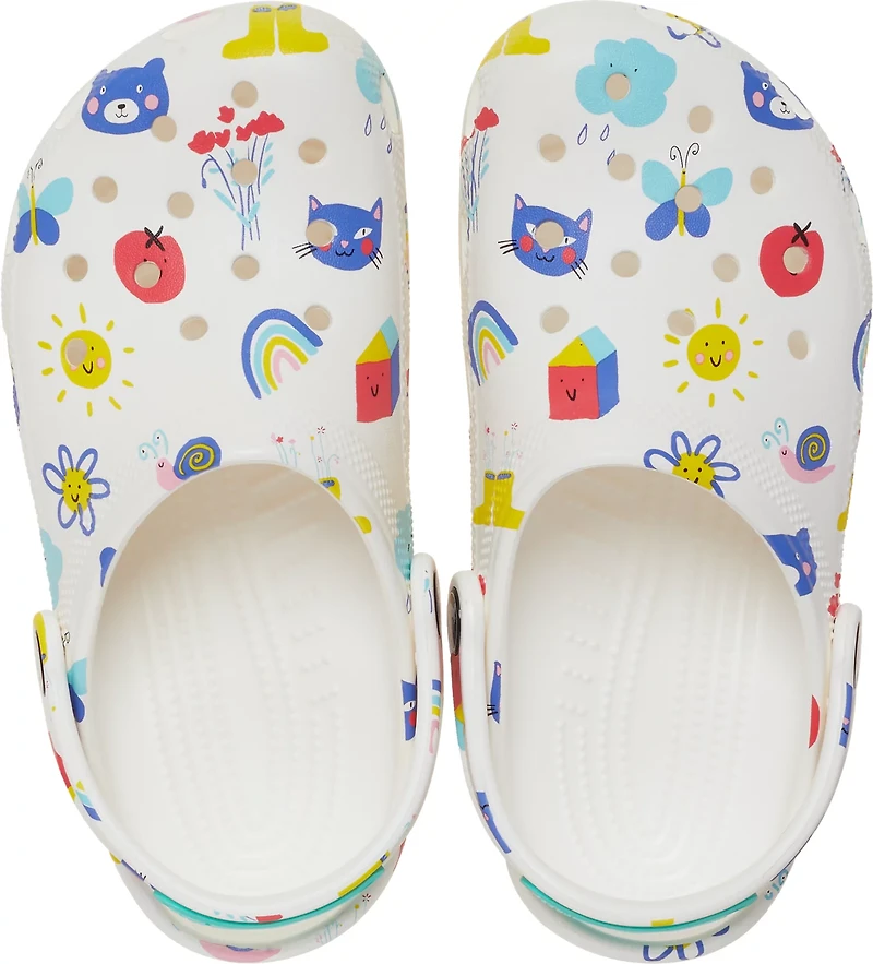 Crocs Kids' Classic Doodle Clogs