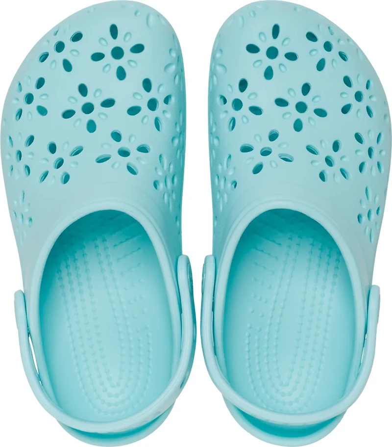 Crocs Kids' Classic Floral Cut Out Clog GS