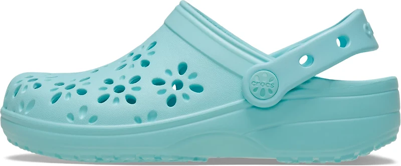 Crocs Kids' Classic Floral Cut Out Clog TD