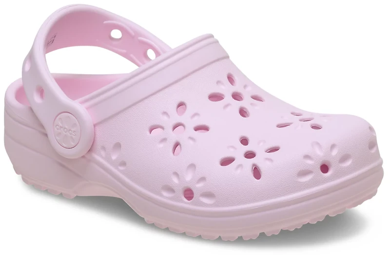 Crocs Kids' Classic Floral Cut Out Clog TD