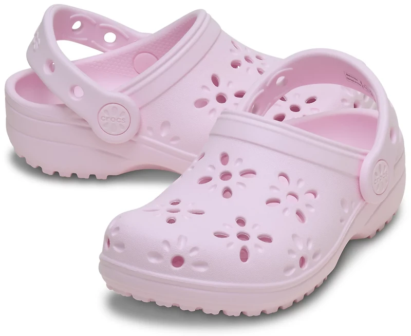 Crocs Kids' Classic Floral Cut Out Clog TD