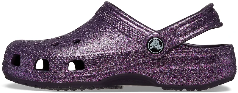 Crocs Kids' Classic Glitter TD Clogs