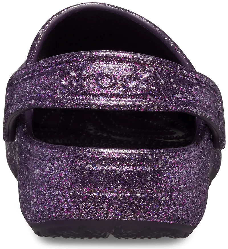 Crocs Kids' Classic Glitter TD Clogs