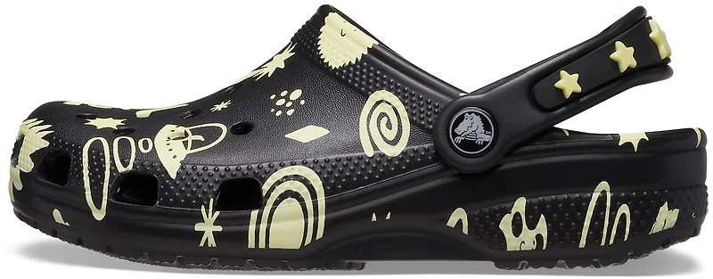Crocs Kids' Classic Glow Space Clog