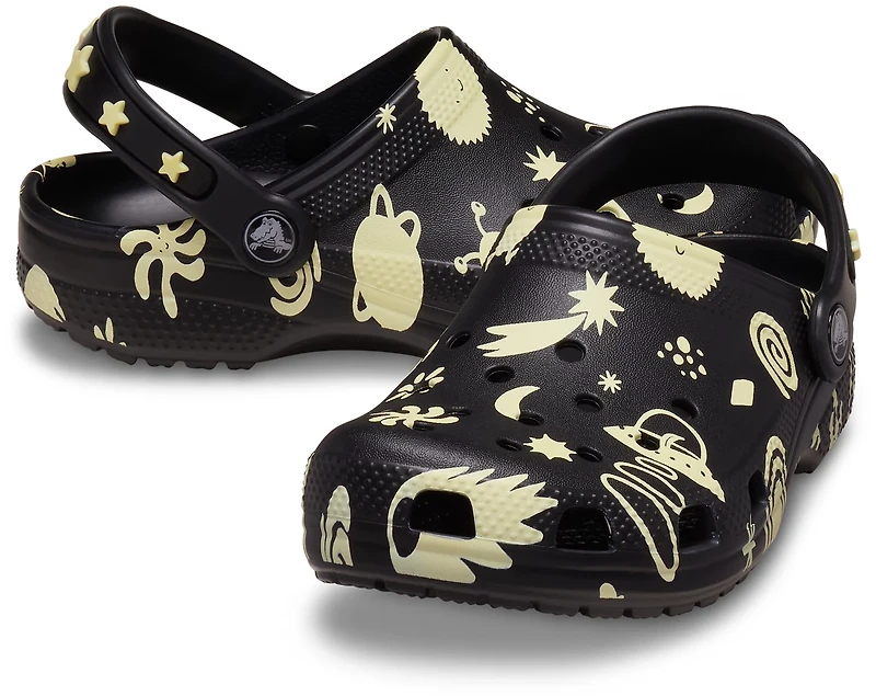 Crocs Kids' Classic Glow Space Clog