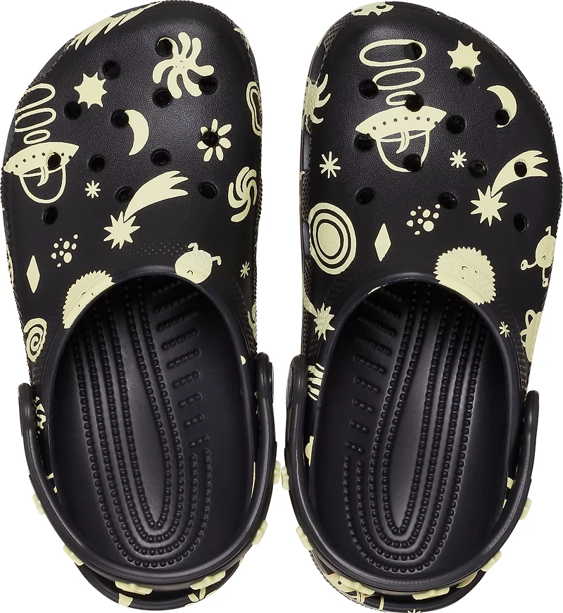 Crocs Kids' Classic Glow Space Clogs