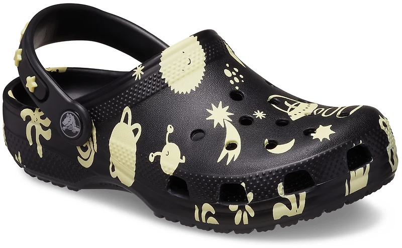 Crocs Kids' Classic Glow Space Clogs