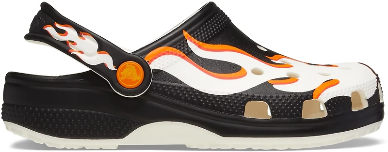 Crocs Kids' Classic Graphic Glow Flame Clogs