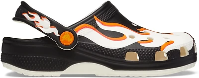 Crocs Kids' Classic Graphic Glow Flame Clogs
