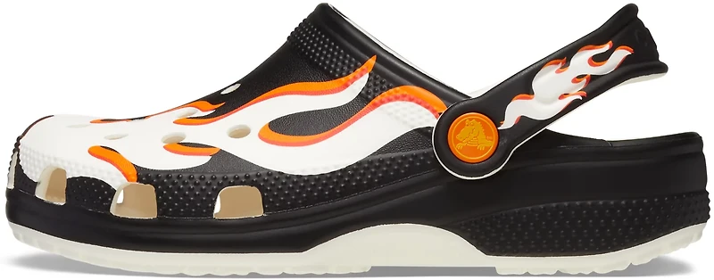 Crocs Kids' Classic Graphic Glow Flame Clogs