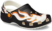 Crocs Kids' Classic Graphic Glow Flame Clogs