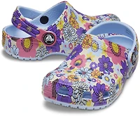 Crocs Kids' Classic Retro Floral PSGS Clogs