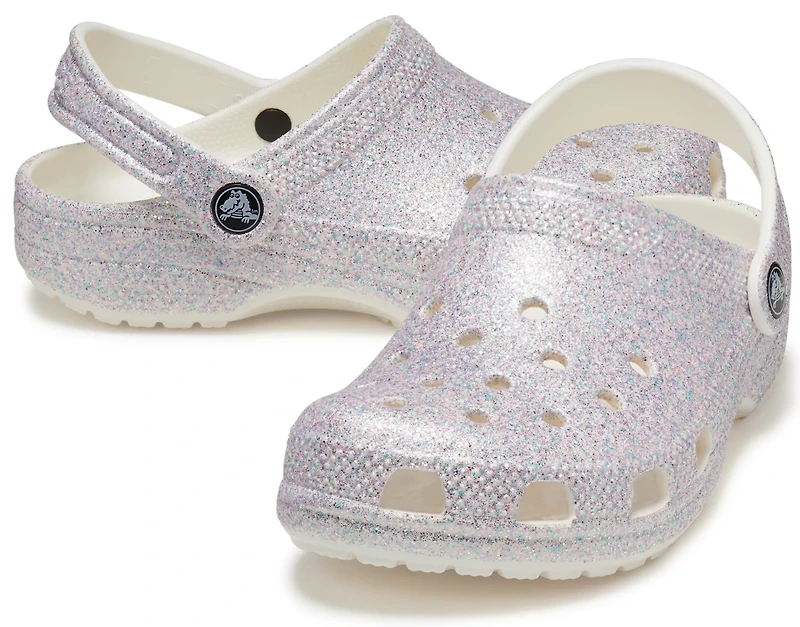 Crocs Toddler Girls' Classic Glitter Clogs