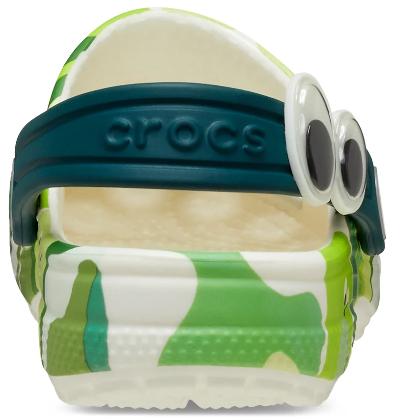 Crocs Toddlers' Classic Glow Slime Monster Clogs