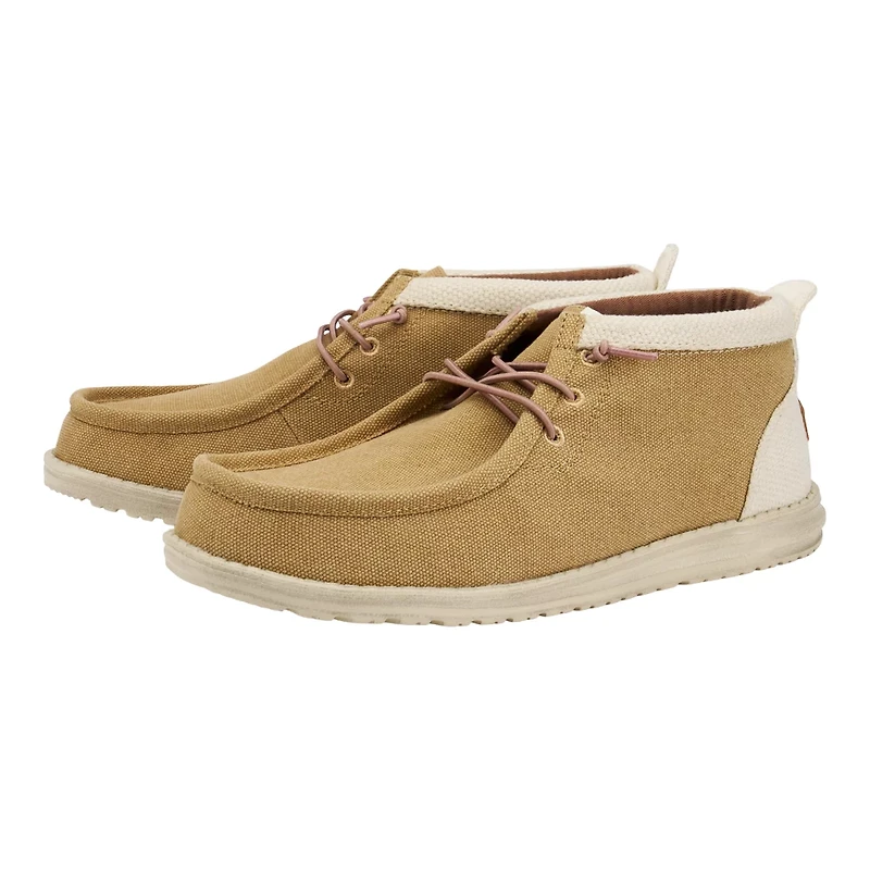 HEYDUDE Men's Wally Mid Salt n Stone Slip-On Mid Top Shoes