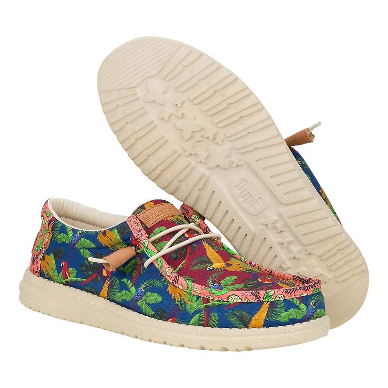 HEYDUDE Wally Mens' Margaritaville All Over Print Shoes