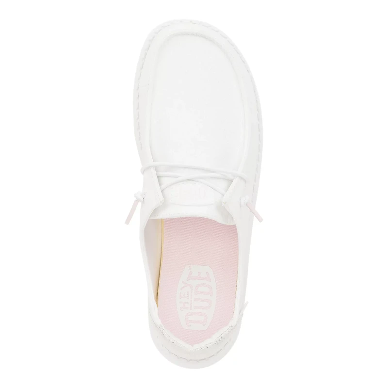 HEYDUDE Women's Wendy Metallic Sparkle Shoes