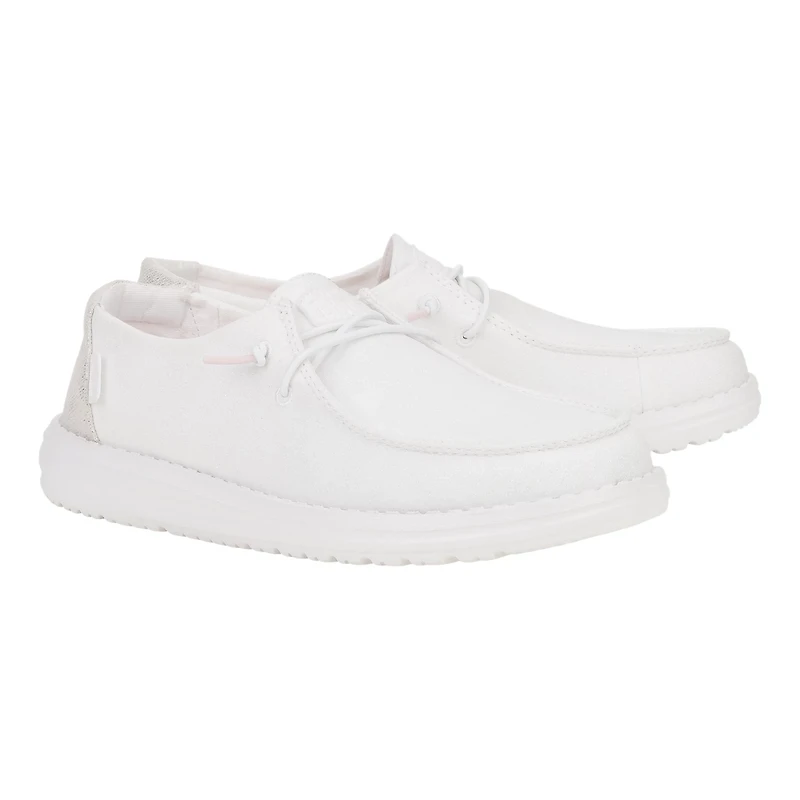 HEYDUDE Women's Wendy Metallic Sparkle Shoes